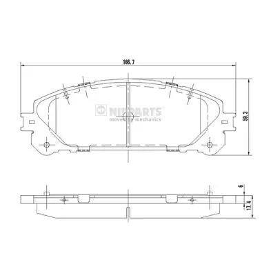 Klocki hamulcowe przednie tarczowe do Lexus RX 270/350/450H AGL10, GGL15, GYL15