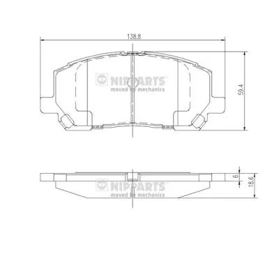 Klocki hamulcowe przednie tarczowe Toyota Highlander I SUV (ACU2, MCU2) (2000 - 2007) cena, od 36,68 USD