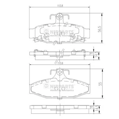 Okładziny (klocki) do hamulców tarczowych tylne Hyundai/Kia SP1066 cena, od 7,97 USD
