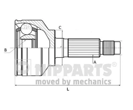 Przegub homokinetyczny przedni zewnętrzny Honda Civic VIII sedana (FD, FA) (2005 - 2013) cena, od 49,18 USD