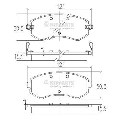 Klocki hamulcowe przednie tarczowe Nissan Almera I hatchback (N15) (1995 - 2000) cena, od 26,21 USD