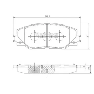 Klocki hamulcowe przednie tarczowe Toyota RAV4 III SUV (A3) (2005 - 2012) cena, od 25,69 USD