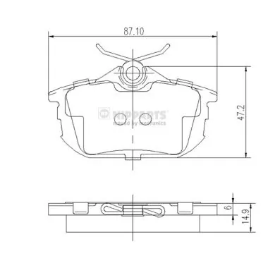 Okładziny (klocki) do hamulców tarczowych tylne Volvo V40 kombi (VW) (1995 - 2004) cena, od 22,83 USD
