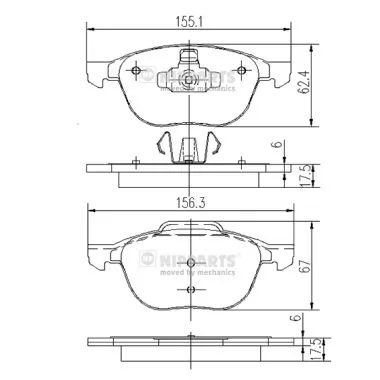Klocki hamulcowe przednie tarczowe Polcar S700190