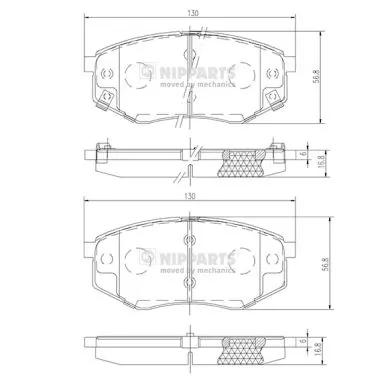 Klocki hamulcowe przednie tarczowe Hyundai Sonata 6
