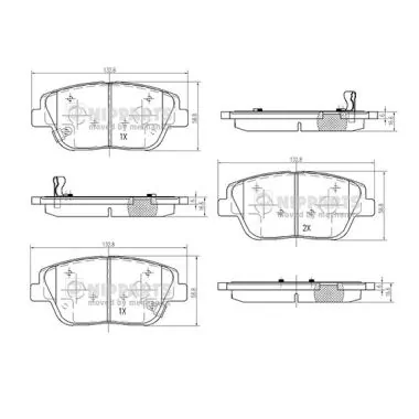 Klocki hamulcowe przednie tarczowe Renault (RVI) 8550502603 cena, od 24,04 USD