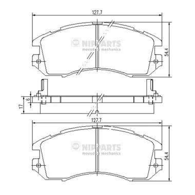 Do koszyka Klocki hamulcowe przednie tarczowe Subaru Legacy I BC