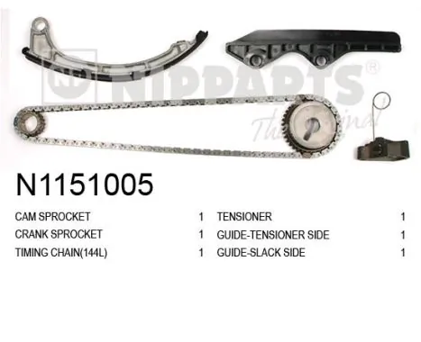 Łańcuch rozrządu, zestaw Nissan Micra hatchback (K12) (2002 - 2010) cena, od 171,07 USD