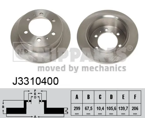 Tarcza hamulcowa tylna 4840105101 Hyundai/Kia