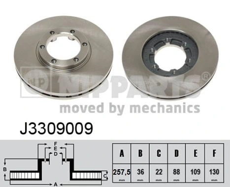 Do koszyka 8941723761 Honda Tarcza hamulcowa przednia