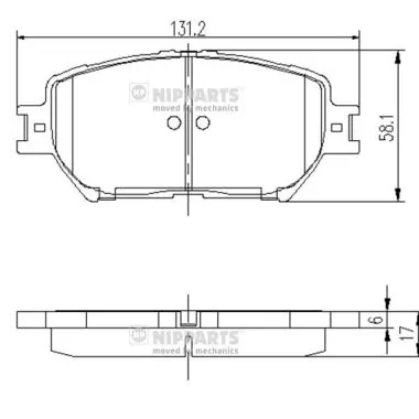 Klocki hamulcowe przednie tarczowe Lexus IS sedana (E2) (2005 - 2013) cena, od 25,60 USD