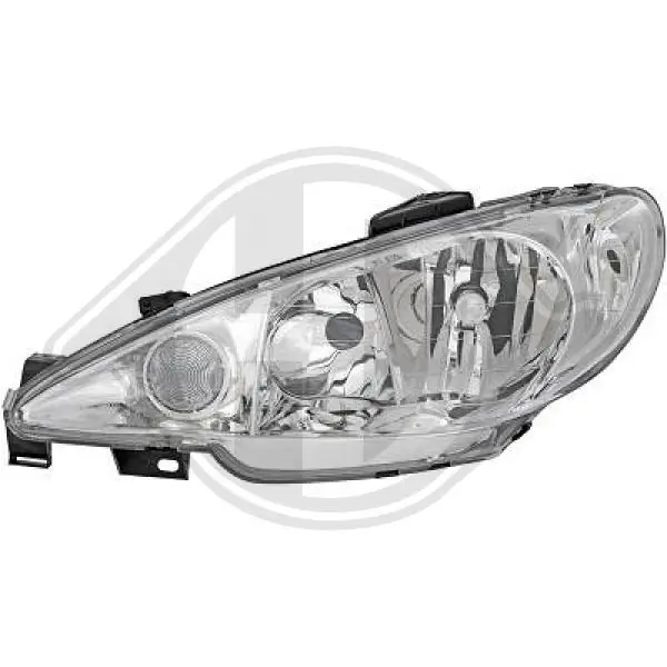 Do koszyka Reflektor lewy Peugeot 206  2A/C