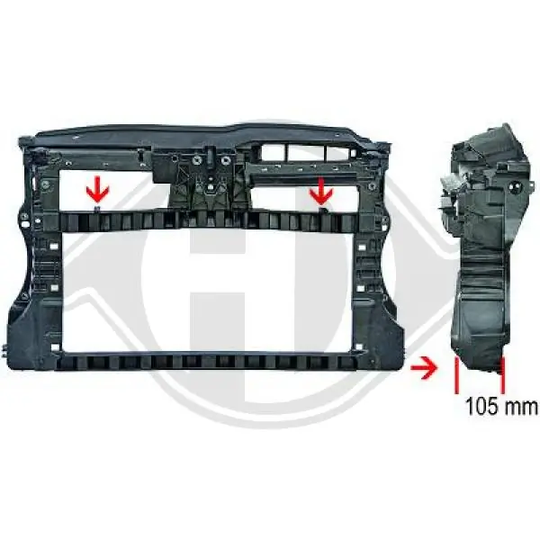 Osłona chłodnicy kompletna (panel mocowania reflektorów) AND 30805124 cena, od 51,34 USD