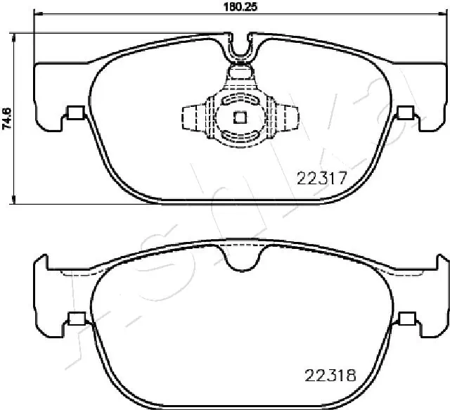 Klocki hamulcowe przednie tarczowe Volvo XC40 SUV (536) (2017 - 2026) cena, od 56,73 USD