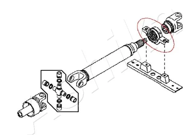 Łożysko podwieszane wału Cardana do Daihatsu Terios II J2