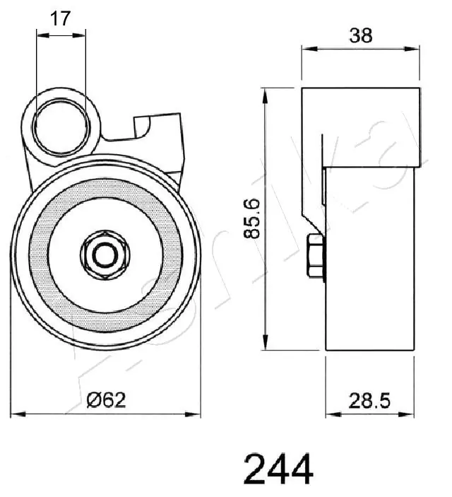 Rolka napinacza paska rozrządu do Toyota Land Cruiser 80 J8