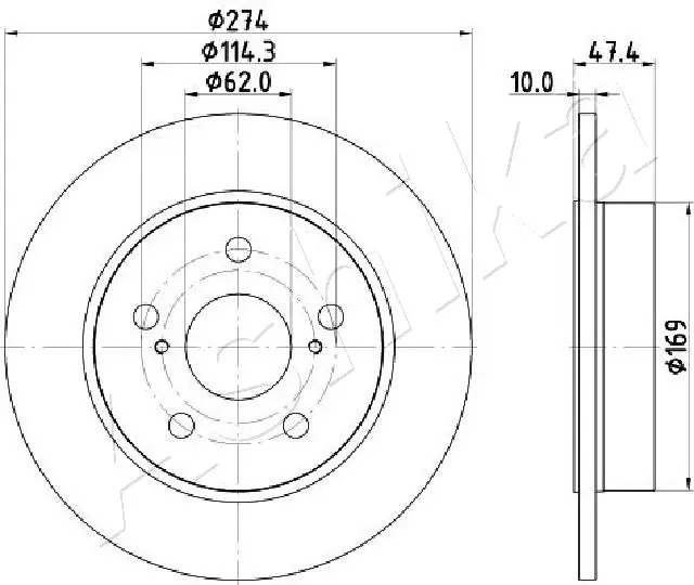 Tarcza hamulcowa tylna Suzuki T424310232