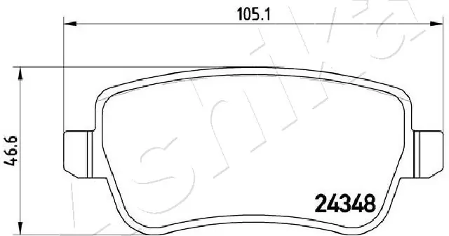  Okładziny (klocki) do hamulców tarczowych tylne Fiat Croma 2