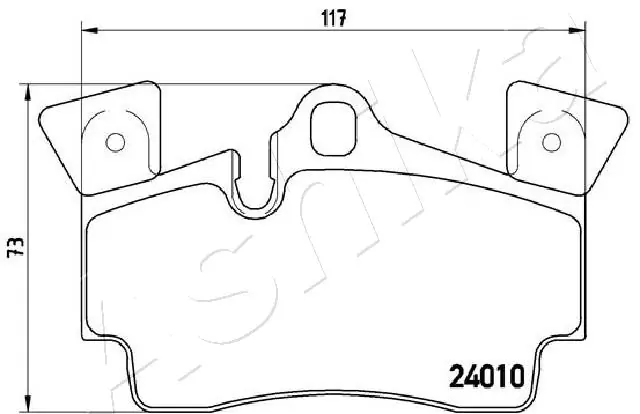 Okładziny (klocki) do hamulców tarczowych tylne Opel Corsa A
