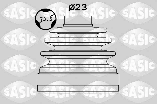 Osłona przegubu homokinetycznego półosi przedniej wewnętrzna Mitsubishi Outlander I SUV (CU) (2003 - 2008) cena, od 12,04 USD