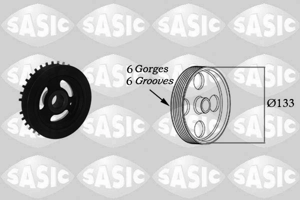 Koło pasowe wału korbowego Volvo 31316628 cena, od 61,01 USD