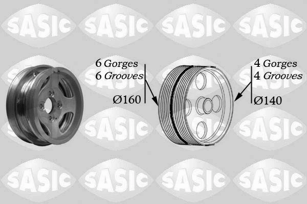 Koło pasowe wału korbowego do Fiat Panda II 169A