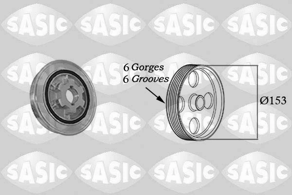 Koło pasowe wału korbowego Peugeot 4007 SUV (VU, VV) (2007 - 2013) cena, od 45,18 USD