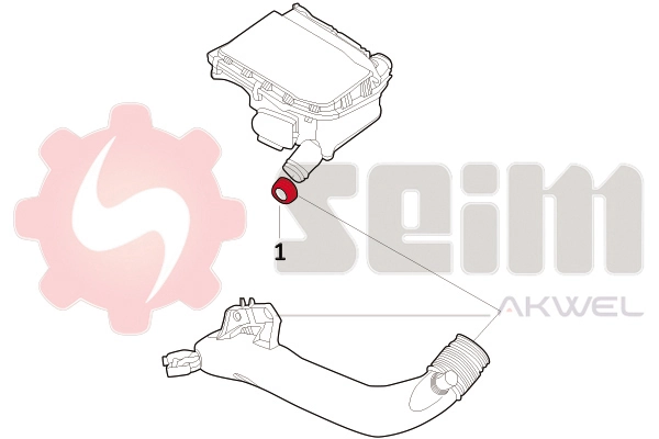 Pierścień przewodu wylotowego z obudowy filtra powietrza BMW 2247398 cena, od 11,59 USD