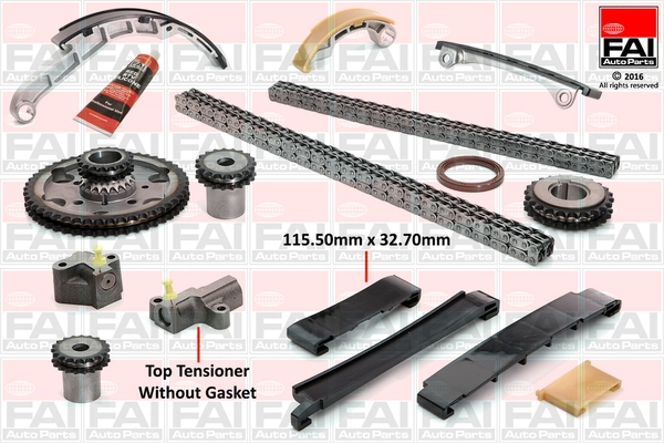 Łańcuch rozrządu, zestaw Nissan Primera 