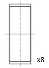 Panewki korbowodowe wału korbowego, zestaw, standardowe (STD) Volkswagen Passat 