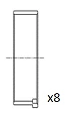 Panewki korbowodowe wału korbowego, zestaw, standardowe (STD) Fiat Ducato 2 230