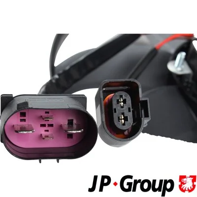 1199106800 JP Group Wentylator elektryczny układu chłodzenia, kompletny (silnik+wirnik) lewy