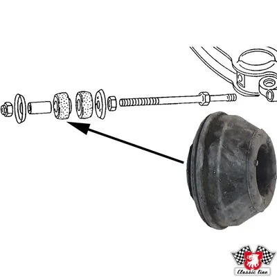 Silentblock przedniego wahacza dolnego Volkswagen Transporter T3 autobus (25, 253, 255) (1979 - 1992) cena, od 7,11 USD