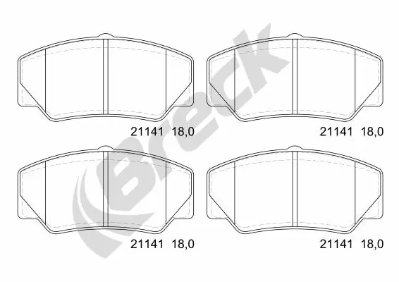 Klocki hamulcowe przednie tarczowe do Ford Transit IV T