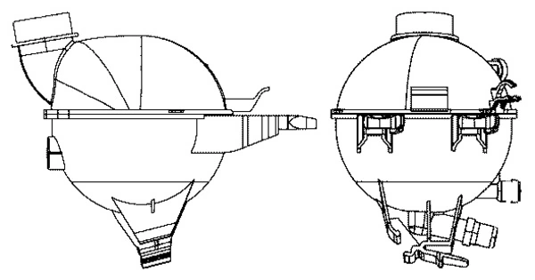 Zbiornik wyrównawczy Citroen C3