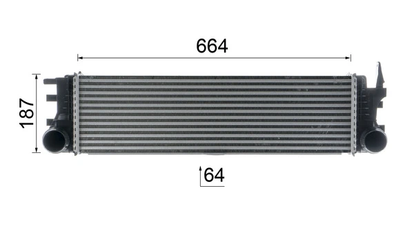 CI180000P Mahle Original Chłodnica intercoolera