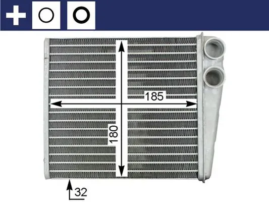 AH208000S Mahle Original Chłodnica nagrzewnicy (ogrzewacza)