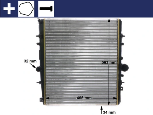 Do koszyka CR1437000S Mahle Original Chłodnica silnika