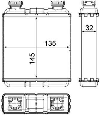 Chłodnica nagrzewnicy (ogrzewacza) Smart FORTWO 451