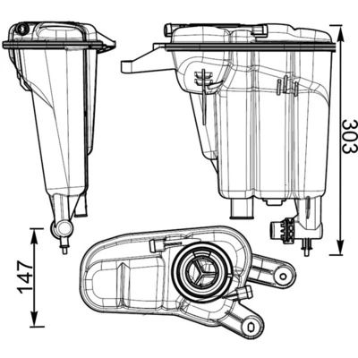 CRT95000S Mahle Original Zbiorniczek wyrównawczy układu chłodzenia