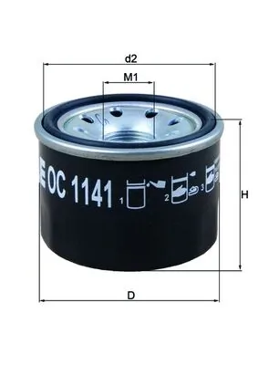 OC1141 Mahle Original Filtr oleju