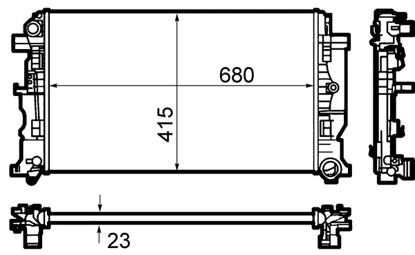 Chłodnica silnika Mahle Original CR1710000S cena, od 116,35 USD