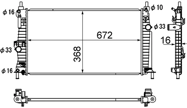 Chłodnica silnika Z6811520YA Mazda