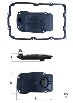 HX271D Mahle Original Filtr automatycznej skrzyni biegów