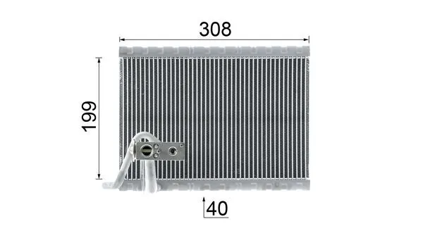 AE124000P Mahle Original Parownik klimatyzacji