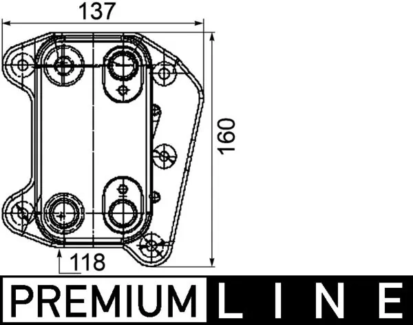 CLC105000P Mahle Original Chłodnica oleju
