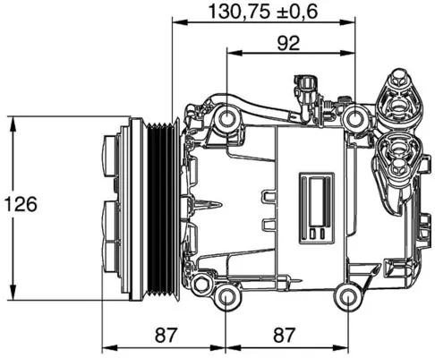 Sprężarka klimatyzacji Mahle Original ACP54000P cena, od 321,30 USD