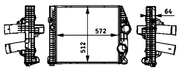 CI114000P Mahle Original Chłodnica intercoolera