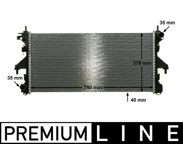 CR887000P Mahle Original Chłodnica silnika