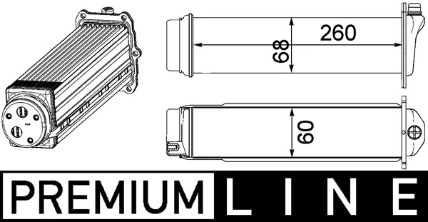 CI481000P Mahle Original Chłodnica intercoolera
